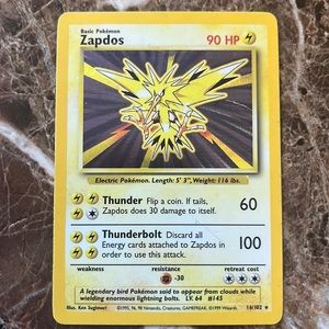 holographic base set zapdos
